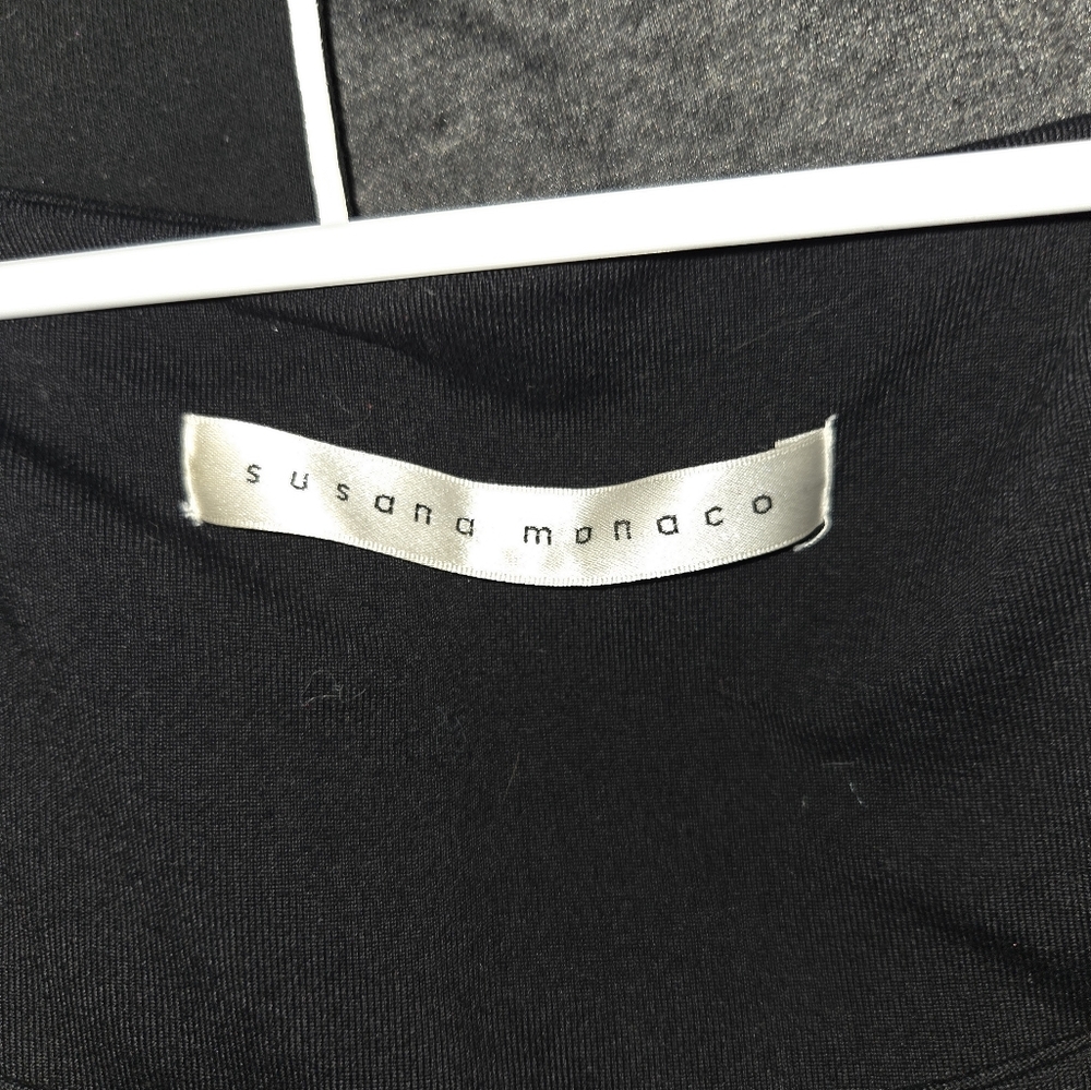 Susana Monaco Classic Black Long Sleeve Dress - Picture 3 of 4
